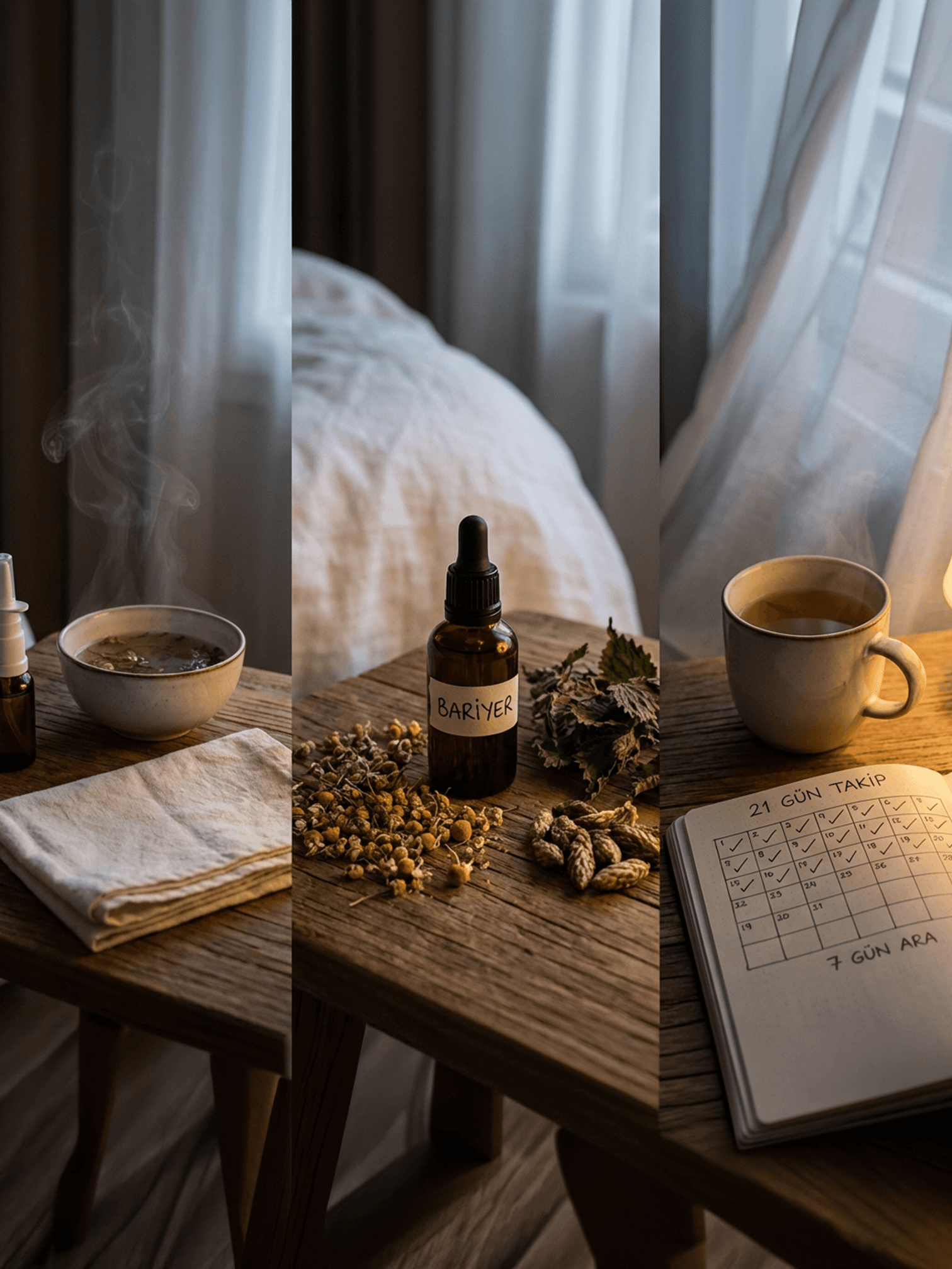 Alerjik Durumlar (Bahar/Polen–Toz–Evcil Hayvan–Akar) + Alerjen Kaynaklı Üst Solunum Yolu İltihaplanmalarında Tedaviye Destek Uygulama (21 Gün + 7 Gün Ara)